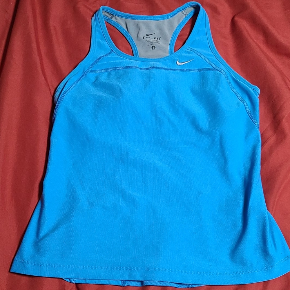Nike Dri-Fit Tank Top Size Small Blue